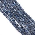Gepolijste diepblauwe drakenaderagaat ronde kralen voor DIY-sieraden en halskettingen - Indigoblauw (Nr.5)