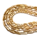 Natürliche Perlmuttschalenperlen in champagnerfarbener Tropfenform für die Schmuckherstellung - Tropfenform / 5x8mm