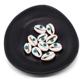 Cuentas de concha natural con diseño de ojo turco para la creación de joyas DIY - N.º 8 (20 Unidades/paquete) / 9x19mm 1.5g/Pieza