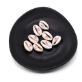 Cuentas de concha natural con diseño de ojo turco rosa para bisutería DIY - N.º 12 (20 Unidades/paquete) / 9x19mm 1.5g/Pieza