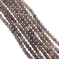 Snoer gepolijste grijze agaat ronde kralen voor DIY sieraden en armbanden maken - 6mm / Grijze Agaat