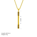 Collier doré Sun Wukong Ruyi Jingu Bang avec chaîne torsadée pour hommes et femmes - Pendentif avec Chaîne Torsadée (40+5cm) / Or