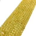 Perle tonde in zircone giallo limone da 6mm per gioielli fai da te e collane - 6mm / N. 7 (Giallo Limone)