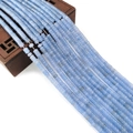 Lichtblauwe kubusvormige kralen van natuursteen voor het maken van DIY-sieraden - 2x4mm / Aquamarijn