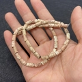 Brown and beige 4x8mm imperial jasper cylinder beads for DIY jewelry making - 4x8mm / Brown Beige