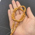 Oranje keizerlijke jaspis 2x4mm platte kubuskralen streng voor DIY halskettingen - 2x4mm (1 Streng) / Nr. 8 (Gembergele Textuur)