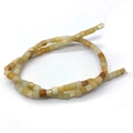Cuentas cúbicas de piedra natural 4mm tonos ámbar para creación de joyas artesanal - 4mm (1 Hilo) / N.º 4 (Jade Amarillo)