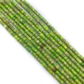 Natural green imperial stone cylinder beads 4x4mm for DIY jewelry making and crafts - 4x4mm / Grass Green (5)