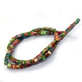 Filo di perline colorate in pietra imperiale da 4mm a cubo per gioielli fai-da-te - 4mm (1 Filo) / No. 10 (Colorful Imperial Jasper)