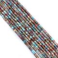 Cylindrical imperial jasper stone beads in mixed colors for jewelry making DIY - 4x4mm / Ocean Mix Color (11)
