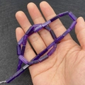Cuentas rectangulares de piedra imperial púrpura para joyería hecha a mano 4x13mm - 4x13mm / Dark Purple Tube (28)