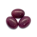 Ovale roos paarse natuurstenen cabochons met texturen voor DIY sieraden maken - 6x8mm 50 Stuks/Verpakking / Deep Red Chalcedony (No 22)