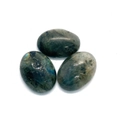 Drie ovale labradoriet cabochonstenen met blauwgroene glans voor DIY-sieraden - 6X8mm / Flitssteen (Labradoriet)