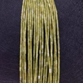Perline a tubo in Amazzonite naturale verde chiaro 2x4mm per accessori collane DIY - 2x4mm (1 Filo) / Verde Giallastro Chiaro (N. 4)
