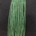Brins de perles tubes en pierre naturelle vert clair pour la création de bijoux - 2x4mm (1 Rangée) / Vert Clair (No.10)