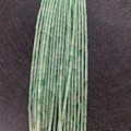 Perles cylindriques en pierre naturelle verte 2x4mm pour création de bijoux DIY - 2x4mm (1 Rangée) / Vert Pâle (N° 20)