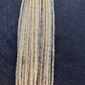 Perles en jaspe impérial jaune translucide 2x4mm pour création de bijoux DIY - 2x4mm (1 Rangée) / Jaune Pâle (No. 35)