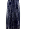 Brins de perles en grès bleu 2x4mm avec effet ciel étoilé scintillant pour bijoux DIY - 2x4mm (1 Rangée) / Bleu Foncé Scintillant (N° 36)
