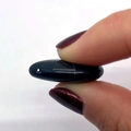 Polished black agate 18x25mm water drop stone bead with pre-drilled hole for DIY jewelry - Black Agate