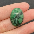 Ovale malachiet natuursteen cabochon voor sieraden maken met gepolijste textuur - Malachiet (Nr. 2)
