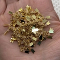 Golden faceted crystal bead chain with arrow pendants for DIY jewelry making - Pale Pink