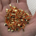 DIY jewelry chain with orange natural stone beads and golden arrow pendants - Orange Red (No.3)