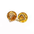 Faceted amber crystal flower and heart pendants in gold plated 925 silver finish - Size 9 / 10x14mm (50 Pieces/pack)