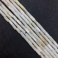 Cylindrical natural mother of pearl shell tube beads for DIY necklace jewelry making - Cylinder 4x8mm