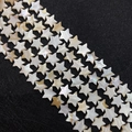 Natural mother of pearl shell star shaped loose beads for DIY jewelry making - Pentagram 10mm