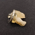 Natural citrine raw crystal pendant in irregular shape with silver metal clasp - Irregular Cluster Style (No. 4) / Amber Yellow