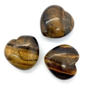 Cuori di occhio di tigre lucidati con lucentezza dorata naturale per creare gioielli - 30x30mm / Occhio di tigre