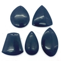 Polierte Natursteine aus schwarzem Achat in verschiedenen Formen für DIY-Schmucksets - Schwarzer Achat Set
