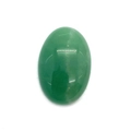 Polished oval green aventurine gemstone cabochon for DIY jewelry rings and pendants - 1 Piece (20x30mm) / Green Aventurine