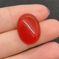 Oval cabochon red agate stone bead 15x20mm for DIY jewelry making and ring setting - 15x20mm / Red Agate