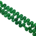 Perle a forma di cuore in pietra naturale avventurina verde lucida per gioielli fai-da-te - 10x12mm / Giada Verde