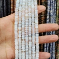 Perline di opalite bianco latte piatte e tonde per la creazione di gioielli fai-da-te - 2x6mm / Opale
