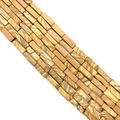 4x13mm wood jasper rectangle stone beads with natural brown grain for DIY jewelry - 4x13mm / Jasper
