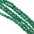 Gefacetteerde ovale malachiet groene gestreepte stenen kralen voor DIY sieraden - Ongeveer 25 Stuks / Malachiet