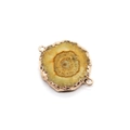 Natuurlijke agaatsteen connector met goudlaag en dubbele lussen voor DIY-sieraden - Gele Stijl (1)