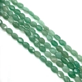 Gefacetteerde ovale lichtgroene aventurijn kralen voor DIY kettingen en armbanden - Ongeveer 25 Stuks / Groene Aventurijn