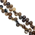 Perles facettées en agate brune en forme de goutte 8x12mm pour bijoux DIY - 8X12mm / Agate Brune (N° 11)
