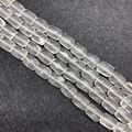Strands of rectangle cut transparent white crystal faceted loose beads for DIY jewelry - 8x11x15mm / Transparent Crystal
