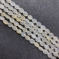 Lichtgele ovale natuursteen kralen voor DIY-sieraden met gepolijste afwerking - Ongeveer 25 Stuks / Agaat