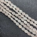 Gefacetteerde ovale rozenkwarts kralen voor DIY sieraden met gladde natuursteen finish - Ongeveer 25 Stuks / Rozenkwarts