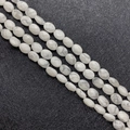 Gefacetteerde ovale witte turkoois kralen met grijze marmertextuur voor DIY sieraden - Ongeveer 25 Stuks / Howliet