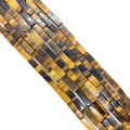 Natural tiger eye stone cuboid loose beads 4x13mm rectangle shape for DIY jewelry making - 4x13mm / Tiger's Eye