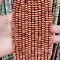 Polished brown goldstone flat round spacer beads 4x6mm for DIY jewelry making - 4x6mm Approx 96 Pcs / Gold Sandstone
