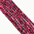 Perles oeil de tigre rose de 8mm avec effet chatoyant pour la création de bijoux DIY - Style Rouge Rose (5)