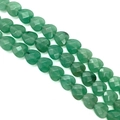 Faceted heart-shaped green aventurine natural stone loose beads for DIY jewelry making - 10x10x5mm (Approx. 20 Pieces) / Green Aventurine