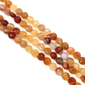Cuentas de ágata natural facetadas en colores del arcoíris para hacer collares DIY - 8x8x5mm (Aprox. 25 Piezas) / Ágata roja